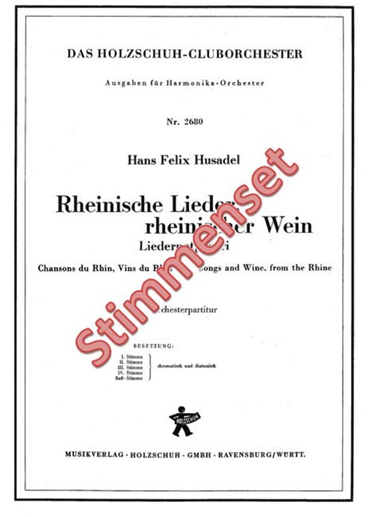 Rheinische Lieder, rheinischer Wein